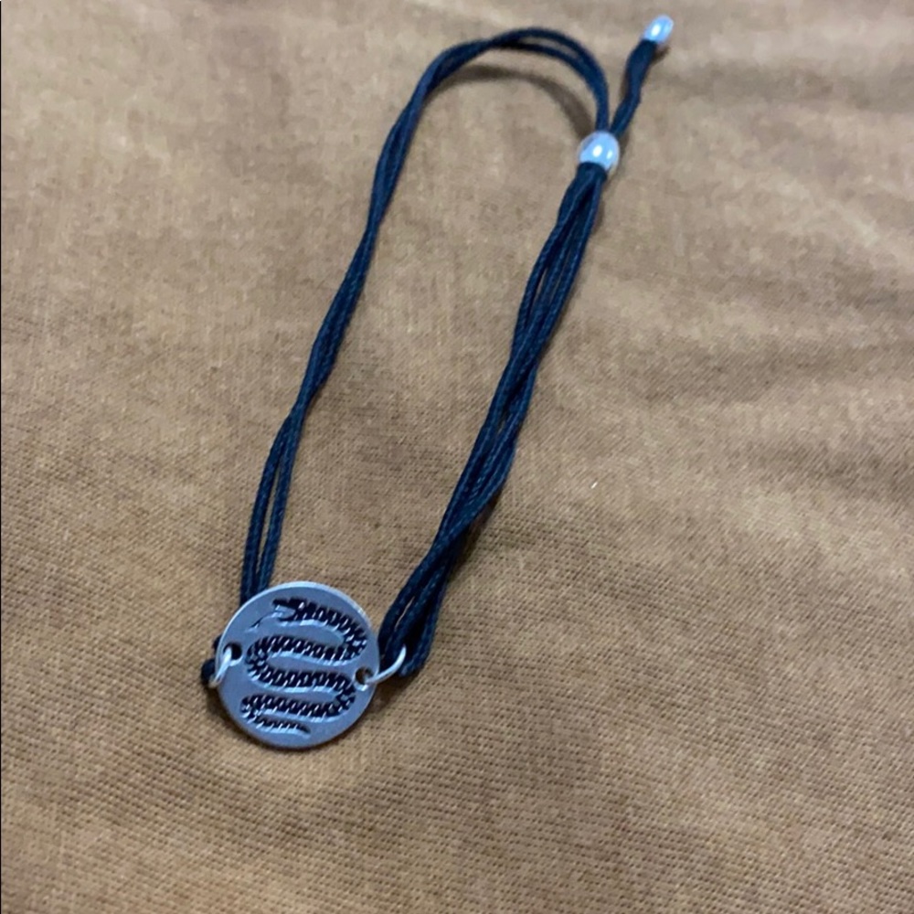 Slytherin cord bracelet